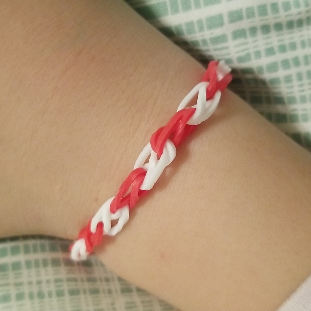 Canadian flag bracelet